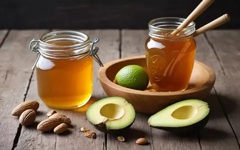 Słoiki z miodem, awokado, limonka i migdały. Czy miód w diecie keto to możliwe?