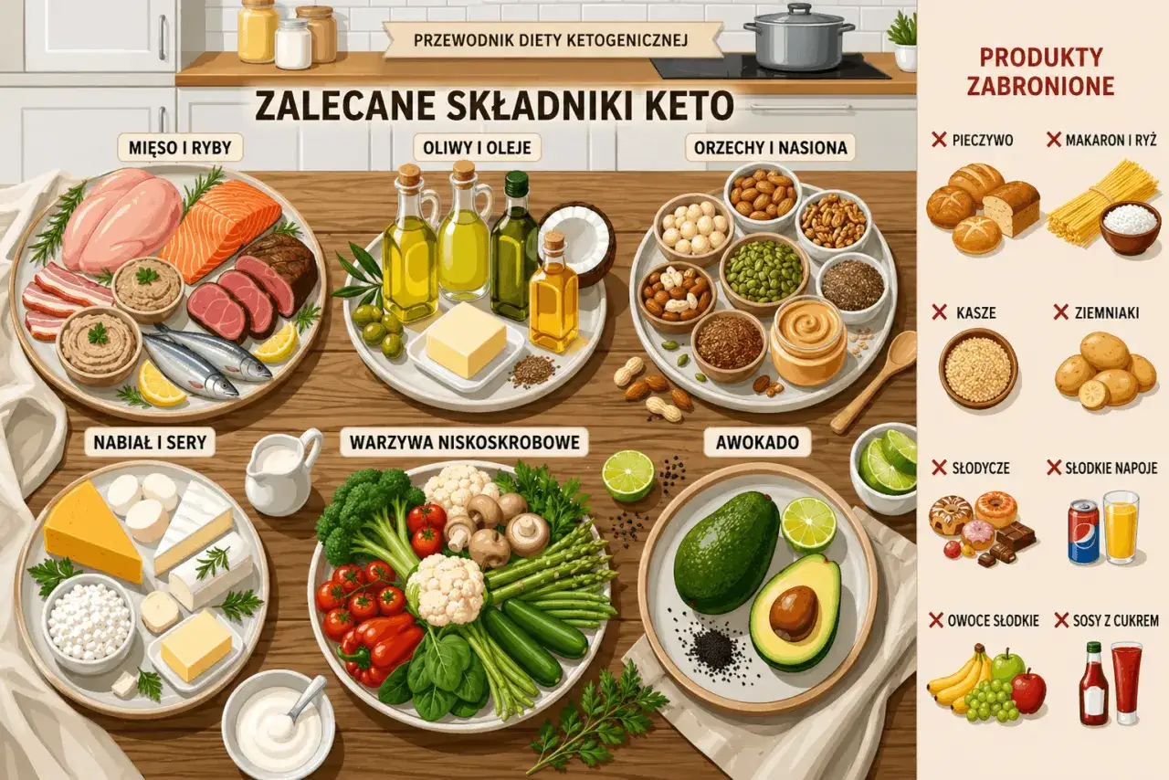 Dieta na chore jelita jadłospis: mięso, ryby, nabiał, warzywa, awokado, oliwy, orzechy. Unikaj pieczywa, makaronu, kasz, ziemniak&oacute;w, słodyczy.