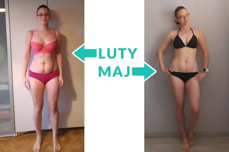 Metamorfoza kobiety: od lutego do maja, dowód na to, jak schudnąć 4 kg.
